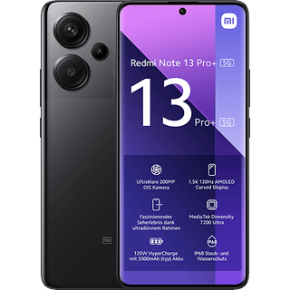 Xiaomi Redmi Note 13 Pro+ 16.9 cm (6.67") Dual SIM 5G USB Type-C 12 GB 512 GB 5000 mAh Black