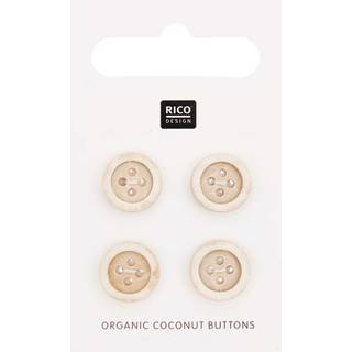 Kokosnuss Knöpfe 4 Stück