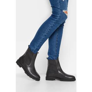 Lts Black Chelsea Boots In Standard Fit Standard > 12 Lts | Tall Women's Women's Boots - Standard 12