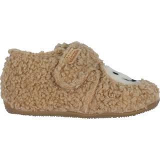 Living Kitzbühel Kid's Smiley Plüsch-Klettschuh Hjemmesko Børn størrelse 25 farve brun