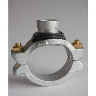 Victaulic Style 920N anboringstee rille 4" x 2" galvaniseret med EPDM-pakning