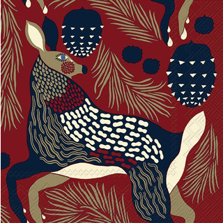 Marimekko Peura servietter 33x33 cm 20-pak Brown