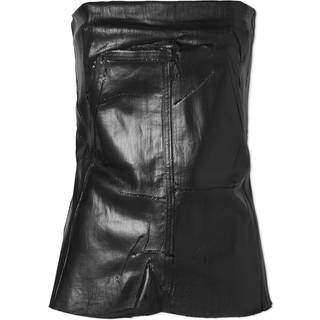 Rick Owens Coated denim bustier - black - M