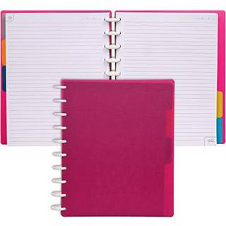 Talia Discbound Notebooks Planner, der kan tilpasses (90'ers lyser?de mellemstore (7,5in x 9,75in))