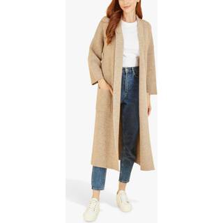 Yumi Yumi Cream Knitted Maxi Cardigan with Pockets