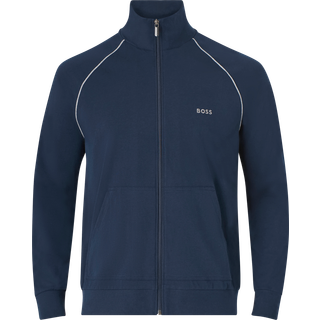 BOSS Black Herren Jacket blau Baumwolle & Mix unifarben