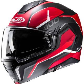 HJC i100 Lorix MC1SF Klaphjelm rød XL