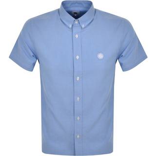 Pretty Green Oxford Short Sleeve Shirt Blue