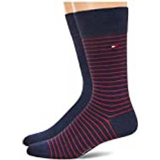 Tommy Hilfiger 2-pak Men Sock Stripe - Red striped - Str 47/49