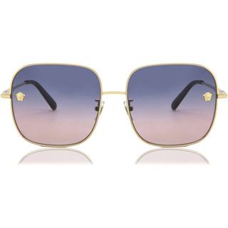 Versace Kvinde VE2246D 1002I6 Solbriller Stål Guld Rosa Firkantet Normal Skygge