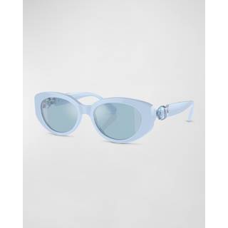 Swarovski SK6002 1006N1 53 Solbriller Kvinder Blue - Light Blue - 53mm