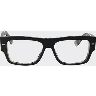 Dolce & Gabbana Mand DG3379 3403 Optiske stel Acetat Sort Transparent Firkantet Normal