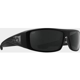 Spy LOGAN Polarized 1800000000082 61 Solbriller Mænd Black - Matte Black Gloss Black Flames - 61mm