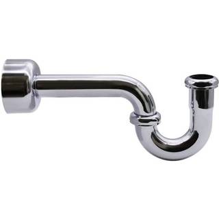 WestBrass D401-1-05 1-1/4 """" 17 Ga. Messing p-fælde med høj kasseflange 1-pakke poleret nikkel