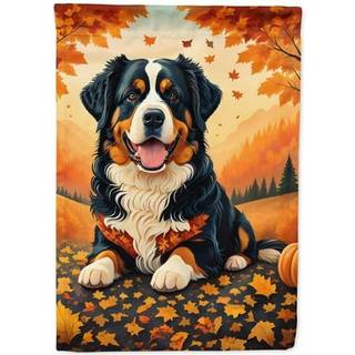 Caroline's Treasures DAC1019CHF Bernese Mountain Dog Fall House Flag Stor veranda ærme pol dekorativt uden for gårdspladser Artwork Wall Hanging
