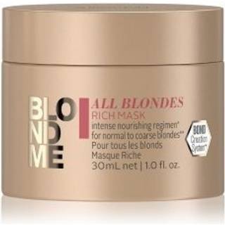 Schwarzkopf Professional Blondme All Blondes Rich Nærende maske Til kruset hår 30 ml - 30 ml