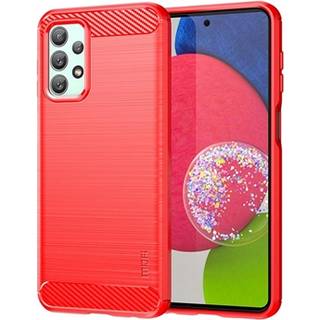 Samsung Galaxy A23 Mofi Karbonfiber TPU Cover - Rød