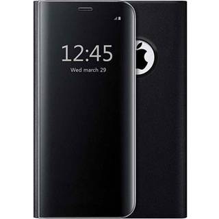 Luksus Series Mirror View iPhone 7 Plus / 8 Plus Flip Cover - Sort