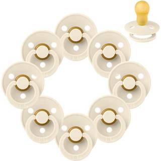 BIBS Rund Colour Sut - Sampak - 8 stk. - Str. 3 - Ivory