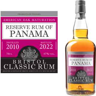 Bristol Classic rum Panama 2010 - 2022 - 47% ABV 70 cl.