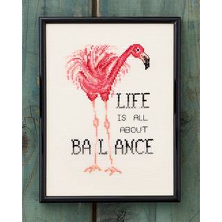 Broderikit Life is about balance fra Permin