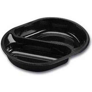 Bakke menuserie 2-rums hovedret C-PET  395/500ml 23,80x17,60x4cm sort
