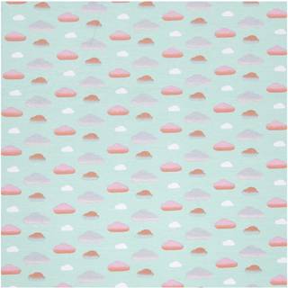 Jerseystoff Happy Baby Wolken mint 145cm - Mint