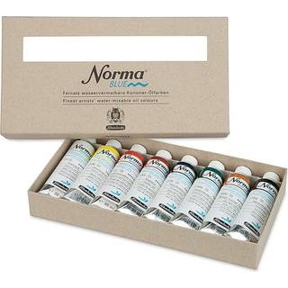 Schmincke Norma Blue Set 8×35 ml tuber med vandopløselige oliefarver