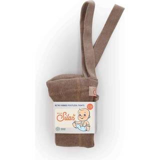 Silly Silas GOTS Fodsløse strømpebukser Cocoa Blend 1-2 Y  Brun  1-2 år  Unisex
