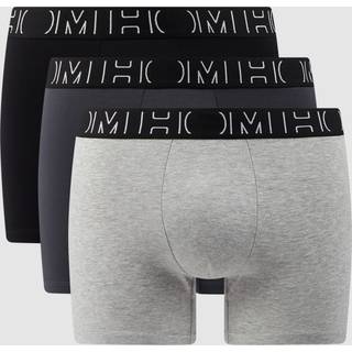 HOM Herren Long Boxer grau,schwarz Baumwolle & Mix unifarben