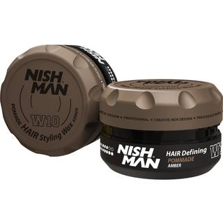 Nishman W10 Hair Styling Wax Pomade Amber - 100 ml