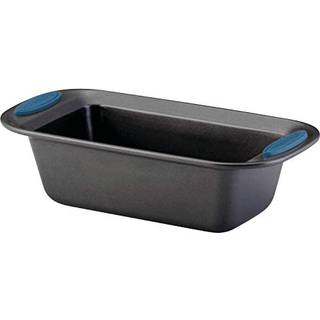 Rachael Ray Yum-o! Bakeware Ovn Lovin 'Nonstick Loaf Pan 9-tommer med 5-tommer stålpan grå med marine blå håndtag
