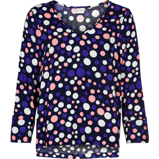 IN FRONT Sinna Bluse, Farve: Navy, Størrelse: S, Dame