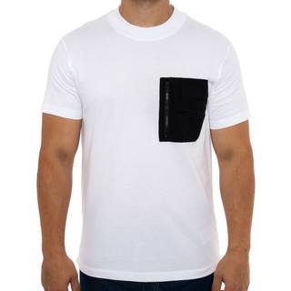 T-shirt Calvin Klein Jeans Mix Media Tee White S - White - S