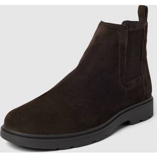 GEOX Herren Chelsea Boots braun Velours
