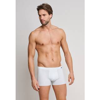 Schiesser Herren Boxershorts weiß Baumwolle & Mix unifarben