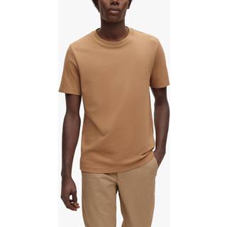 T-shirt i bomuldsblanding med jacquardboblestruktur
