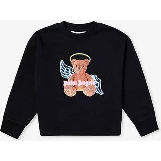 Palm Angels Kids Bear Angel cotton sweatshirt - black - Y 8