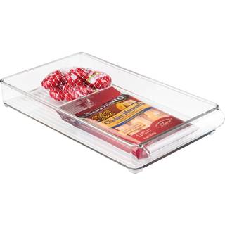 Opbevaringskasse med håndtag (5 størrelser) - Transparent - B: 20 cm D: 37 cm H: 4.5 cm - Emma