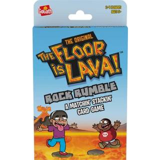 Den originale The Floor is Lava! Rock Rumble-kortspil - et kortspil, hvor du matcher og staber kort - 2-4 spillere, fra 5 år og op