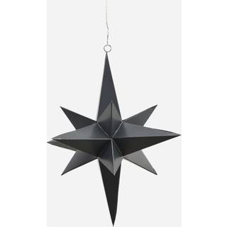 Stjerne, 3 Dimensional, Sort Ø25 cm
