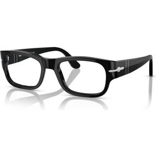 Persol Mand PO3324V 95 Optiske stel Acetat Sort Transparent Pillow Normal