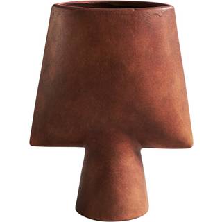 101 Copenhagen Vases - 'Sphere' square vase, mini, terracotta in TERRACOTTA 100% Ceramic