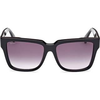 Max Mara Kvinde MM0078 GLIMPSE2 01B Solbriller Acetat Sort Røg Firkantet Normal Skygge