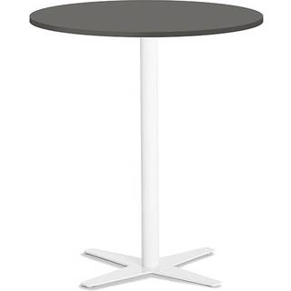Bord Amy Ø900 H1050 mm, Antracit laminat Hvidt understel