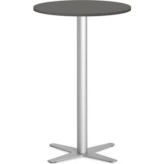 Bord Amy Ø650 H1050 mm, Antracit laminat Alugråt understel