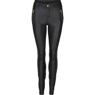 Notyz Leggings with saddleback 10910 Skindbukser - Black with gold