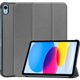 Apple iPad 11" (2025) / iPad 10.9" (2024/2022) Læder Flip Cover m. Stand - Grå