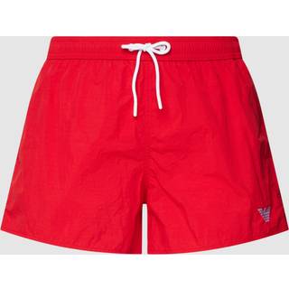 EMPORIO ARMANI Herren Badeshorts rot unifarben