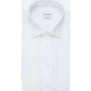 Seidensticker Herren Kurzarmhemd weiß Comfort Fit